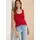 Cecil Basic Top Baumwolle Rot XXL