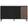 Livetastic Sideboard Schwarz, Eiche Artisan, Metall, 2 Fächer, 4 Schubladen, 160x90x40 cm, Wohnzimmer, Kommoden Sideboards, Sideboards