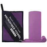 Zaewry Sporthandtuch Schnelltrocknende Microfaser Fitness Handtücher, als Sporthandtuch, Strandtuch, Badetuch und Reisehandtuch lila