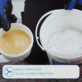 Mapei Kerapoxy Design Deko-epoxy-mörtel, Säurebeständig, Mosaik-fliesenfuge, Pool und Mehr, silbergrau - Zweikomponentiger Klebstoff dekorativer Fugenmörtel