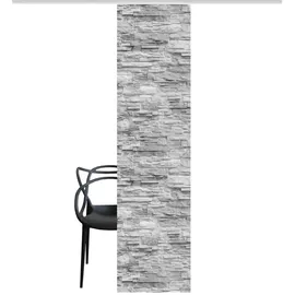 Home fashion Schmidt Schiebevorhang Walli 60 x 245 cm Polyester Grau