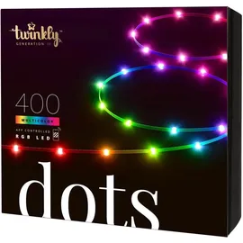 Twinkly Dots - 400 App-controlled RGB LEDs. 20 Meters. Clear Wire.