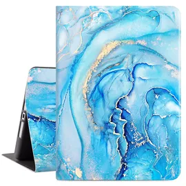 Vimorco Schutzhülle für iPad 10.2 (7./8./9. Generation) Blau Marmor