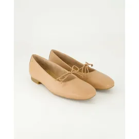 Paul Green Leder-Ballerinas in Beige / 40