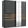 WIMEX Schwebetürenschrank Bamberg 180 x 198 x 65 cm Grau