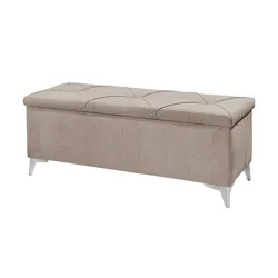 Kollektion Kraft Bettbank mit Stauraum Chester ¦ beige ¦ Maße (cm): B: 140 H: 52 T: 50