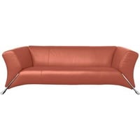 Rolf Benz 3-Sitzer-Sofa 322, Orange, Leder, Echtleder, Nappaleder, 210x73x91 cm, Made in Germany, Goldenes M, Rücken echt, Hocker erhältlich, Stoffauswahl, Lederauswahl, Typenauswahl, Wohnzimmer, Sofas & Couches, Wohnlandschaften, Ledersofas