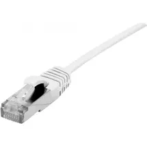 Dexlan Patchkabel Cat. 6A, S/FTP (PiMF), ultradünn, halogenfrei, mit Rastnasenschutz, weiß, 1,0 m