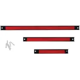 Toolland Werkzeughalter Stahl 3er Set Rot/Schwarz