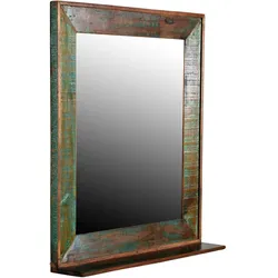 Badezimmer-Spiegel 'Seaside' Massivholz Recycletes Holz Shabby Chic