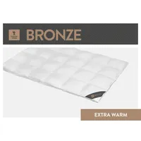 SPESSARTTRAUM Daunendecke Bronze extra warm, Daunen, 10% Federn 155x220 cm