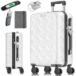 KESSER® Reisekoffer   Koffer ABS Hartschalenkoffer mit Zahlenschloss, Kofferwaage & Reisebrieftasche 360° Rollen   Koffer für Business & Reise Trolley