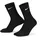 Nike Everyday Plus Lightweight Crew Socken Black/White 42-46
