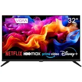 Kiano Elegance Fernseher - Vidaa Smart TV - 32 Zoll - LED - HD Ready - VIDAA - WiFi - Miracast - PVR-Recorder - Tuner DVB-T2/S2 - Dolby