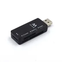 ewent EW1049 - USB-Flash-Laufwerk, Micro-SD-Lesegerät, USB 2.0-SD-Kartenleser, SD-Speicherkarte/Flash-Kartenadapter für PC, MacBook PRO usw., unterstützt MMC/TF/SDXC/SDHC/Micro SDHC/Micro SDXC
