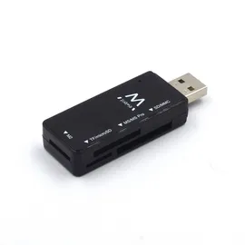 ewent EW1049 - USB-Flash-Laufwerk, Micro-SD-Lesegerät, USB 2.0-SD-Kartenleser, SD-Speicherkarte/Flash-Kartenadapter für PC, MacBook PRO usw., unterstützt MMC/TF/SDXC/SDHC/Micro SDHC/Micro SDXC