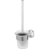 Trendline WC-Bürstengarnitur Simple Round Edelstahl/Glas