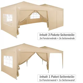 DEUBA Seitenwände Faltpavillon 2er-Set Beige