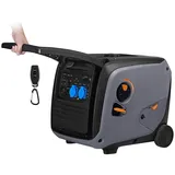 revolt Benzin-Inverter-Generator, 4.000 W, 2x 230 V, 1x 12 V, 2x USB, 12 l