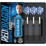 Red Dragon Darts RED DRAGON Gerwyn Price Blue Ice SE Softip 20 gram - Tungsten Professional Darts Set with Flights and Nitrotech Shafts (Stems)