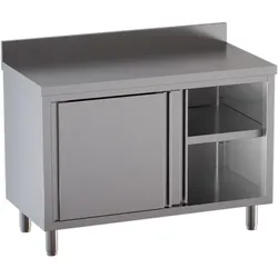 GastroHero Edelstahl-Arbeitsschrank ECO 16x6 mit Aufkantung