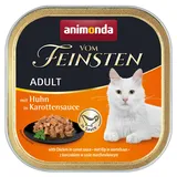 Animonda vom Feinsten Katzenfutter nass in Saucen Vielfalt (32 x 100 g), Katzenfutter nass ohne Getreide und Zucker von animonda, mitfrischen, fleischlichen Zutaten