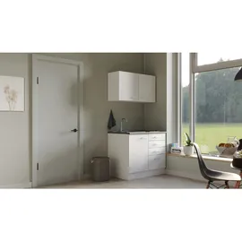 Flex-Well Küchenzeile Lucca 100 cm Weiß
