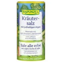 Rapunzel Kräutersalz jodiert mit 15% Kräutern & Gemüse bio 125g