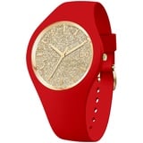 ICE-Watch - ICE glitter Red passion - Rote Damenuhr mit Silikonarmband - 021080 (Medium)