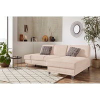 sit&more Ecksofa Clio, wahlweise mit Bettfunktion oder Vorziehsitz und Bettkasten, Federkern beige