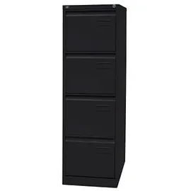 BISLEY LIGHT Hängeregistraturschrank schwarz 4 Schubladen 41,3 x 62,2 x 132,1 cm