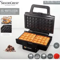 Silvercrest Waffeleisen für XXL Belgische Waffeln 900W Waffelautomat Ampel NEU