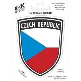 PVC Aufkleber - CZECH REPUBLIC - Tschechische Republic - 301188/1 - Gr. ca. 7,9 x 10 cm