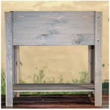 mgc24 Hochbeet mit Ablage 80 x 37,6 x 78 cm dunkelbraun