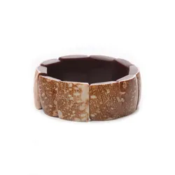 Armband "Ursel", Damen, Gr. Holz, beige (natur), COLLEZIONE ALESSANDRO, Armbänder