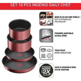 Tefal Ingenio Daily Pfannen-Set 10-tlg.