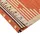 Beliani Teppich Gavar Orange 80 x 300 cm, Baumwolle Kelim