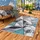 Pergamon Designer Teppich Brilliant Magic Blau, 160x230cm