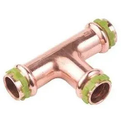 Buderus Logafix Kupfer T-stück Innen/Innen/Innen 42mm mit V-Kontur 7738327163