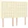 vidaXL Boxspringbett mit Matratze Creme 140x200 cm Kunstleder