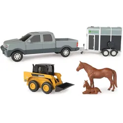 John Deere Tiertransport-Set mit Kompaktlader