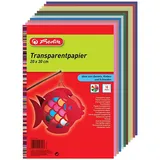 Herlitz 246413 Transparentpapier, 20 x 30 cm, 10 Blatt (6er Pack, Mehrfarbig, 6x10 Blatt)