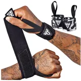 PULLUP & DIP Wrist Wraps Handgelenk Bandagen für Calisthenics, Crossfit, Bodybuilding & Krafttraining, Stabilisierend & Schützend,