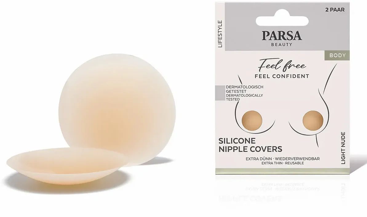 PARSA Beauty Nipple Cover aus Silikon Light Nude 2 Paar