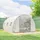 Outsunny Tomatenhaus Stahlrohr Weiß PE 3 mm 12 m2