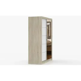 fabryka mebli idczak Schwebetürenschrank Vista 150 x 200 x 0 cm Braun/Weiß