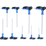 BRILLIANT TOOLS T-Griff-Torx® mit Stirnlochbohrung-Winkelstiftschlüssel-Satz, 9-tlg