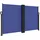 furnicato Seitenmarkise 140 x 600 cm Blau Polyester