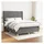 vidaXL Boxspringbett 140 x 200 cm Dunkelgrau