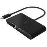 Belkin USB 2.0 Adapter [1x USB-C® - 5x HDMI®, RJ45, USB 3.0, USB-C®, VGA]